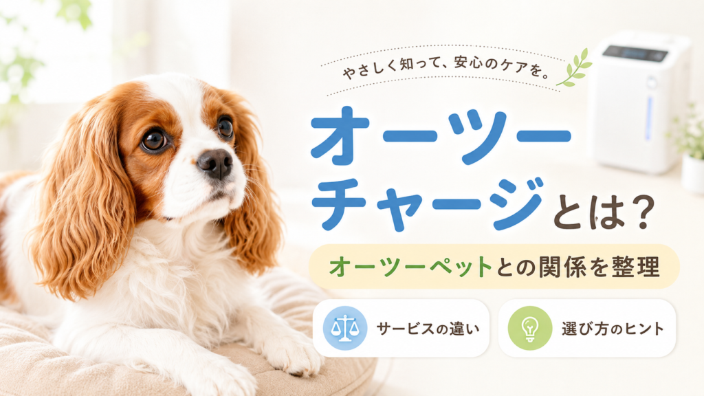 オーツーチャージとは？オーツーペットとの関係を整理