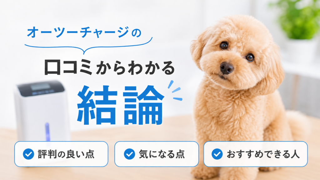 オーツーチャージの口コミからわかる結論