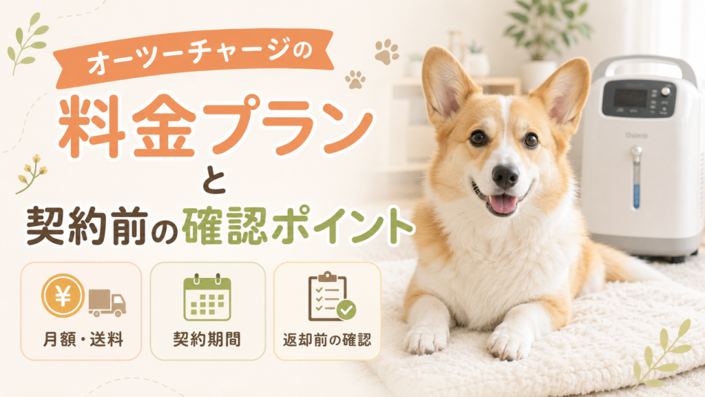 オーツーチャージの料金プランと契約前の確認ポイント
