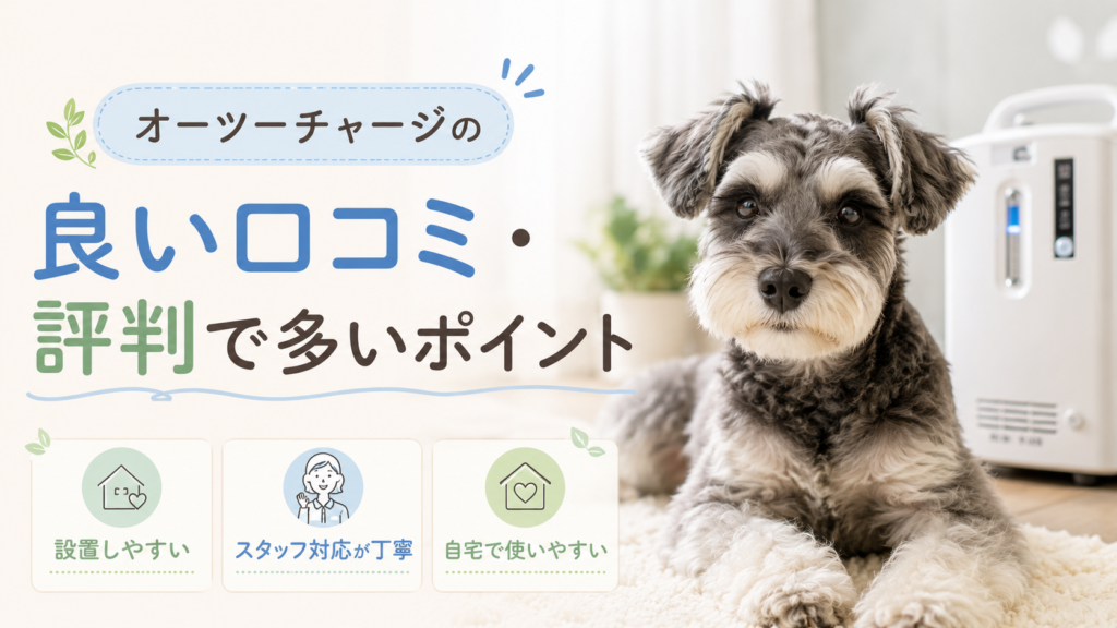 オーツーチャージの良い口コミ・評判で多いポイント