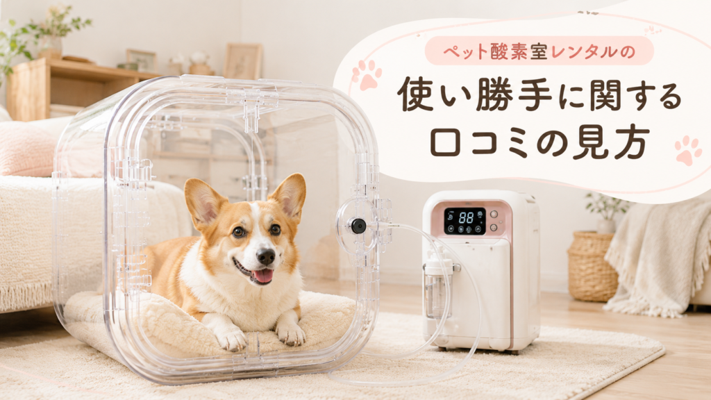 ペット酸素室レンタルの使い勝手に関する口コミの見方