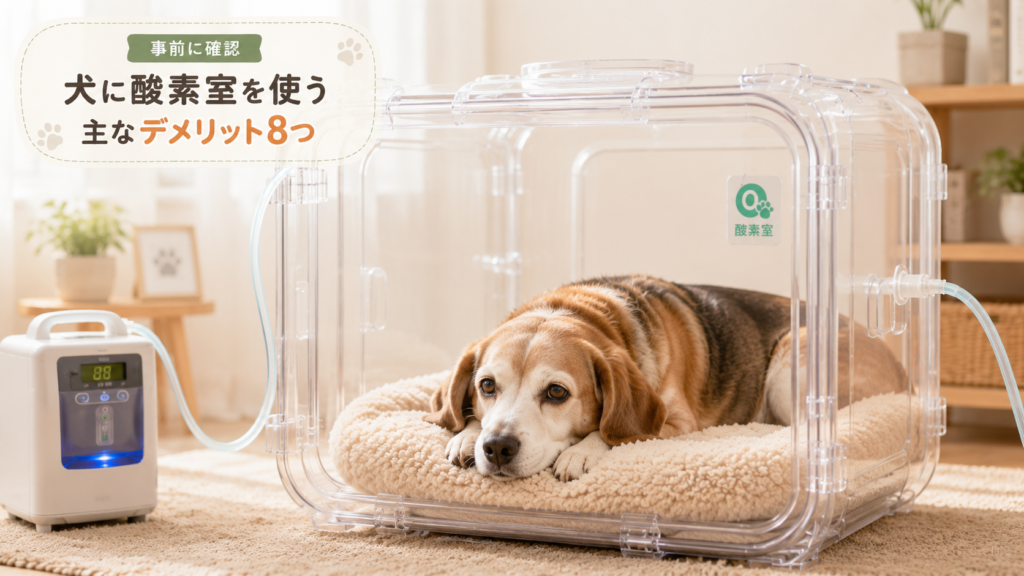 犬に酸素室を使う主なデメリット8つ