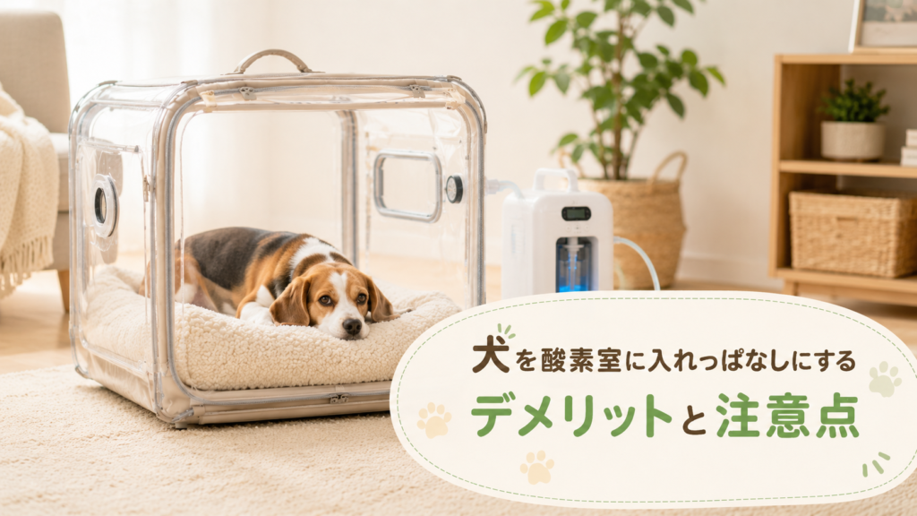 犬を酸素室に入れっぱなしにするデメリットと注意点