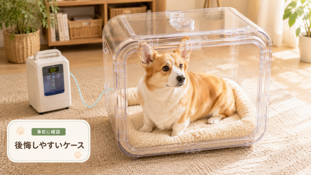犬酸素室のデメリットで後悔しやすいケース