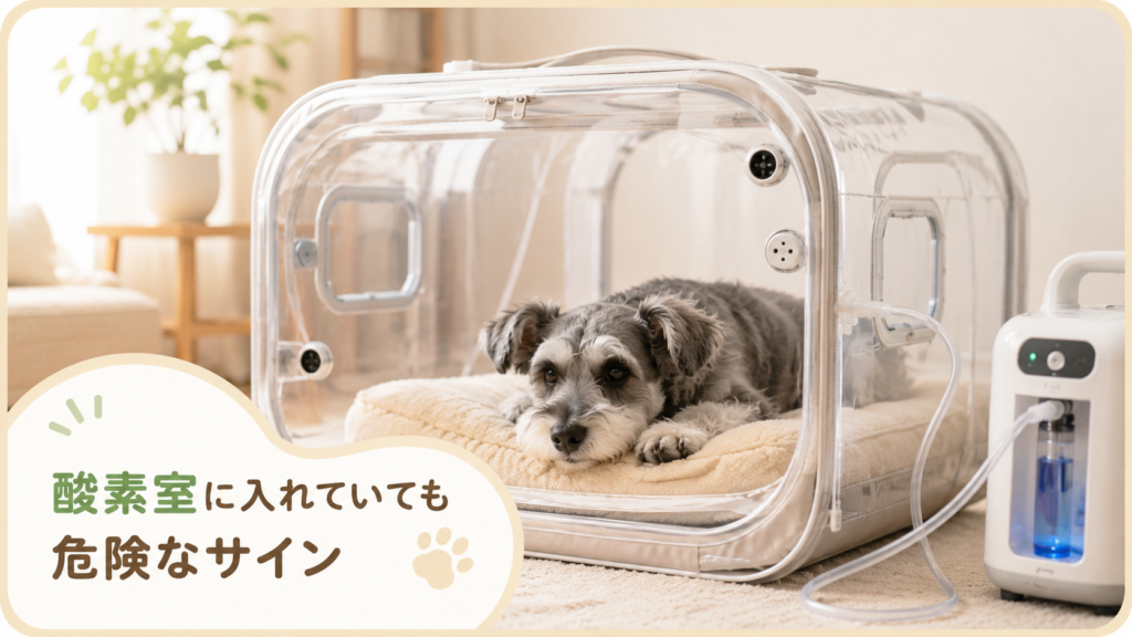 酸素室に入れていても危険なサイン